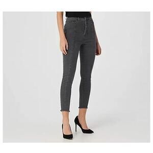 DU JOUR NEW $90 High Rise Jeggings w/ Button Fly in Medium Gray Size 00